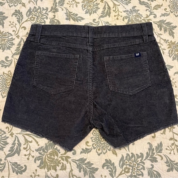 GAP Dark Gray Corduroy Jean Shorts - Picture 2 of 3